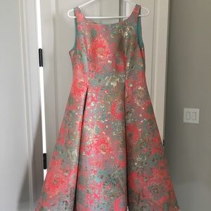 Adrianna Pappel metallic party dress